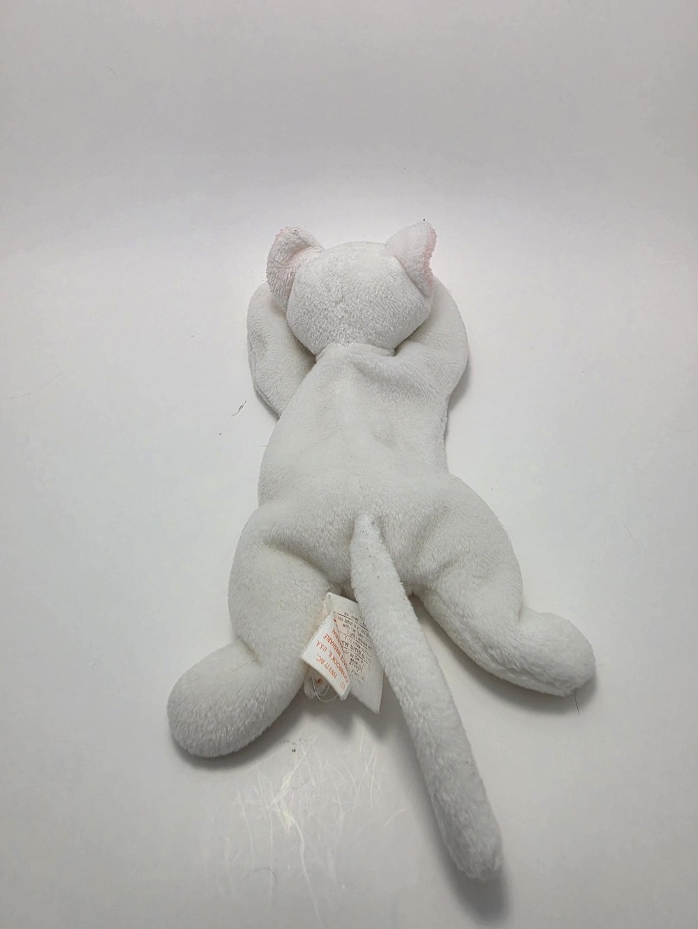 Ty Beanie Baby “Flip” the White Kitty Cat! (7.5 inch) No Hang Tag